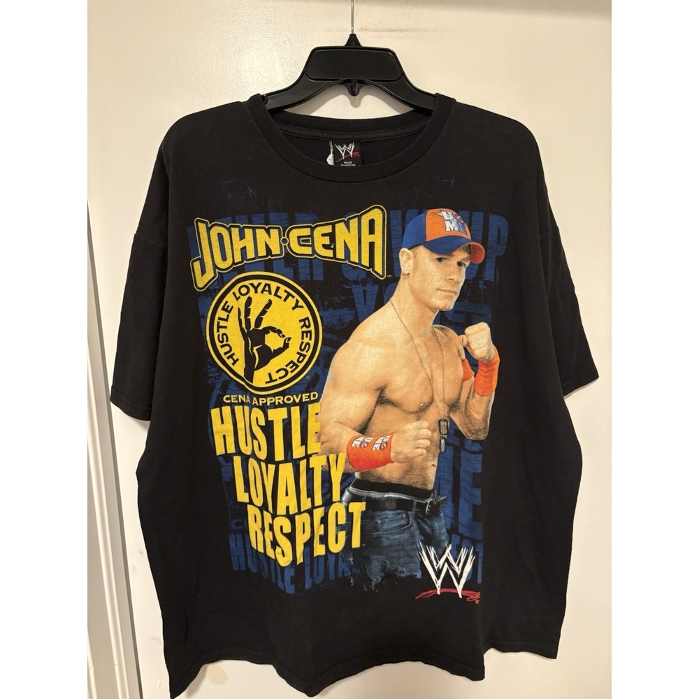 John Cena Wrestling T-Shirt Size 2XL WWE Double Sided